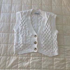ZARA Cable Knit Vest